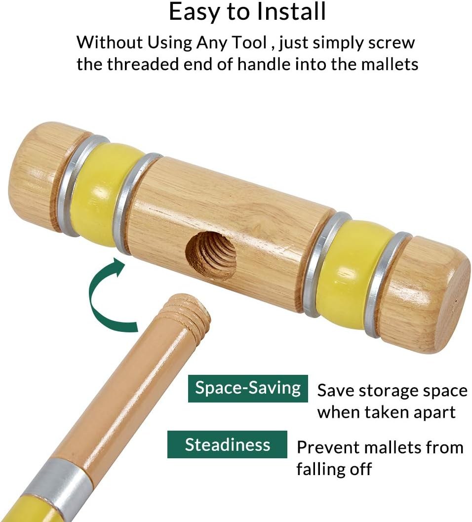 ApudArmis Six-Player Croquet Set: Garden weddings and tea parties